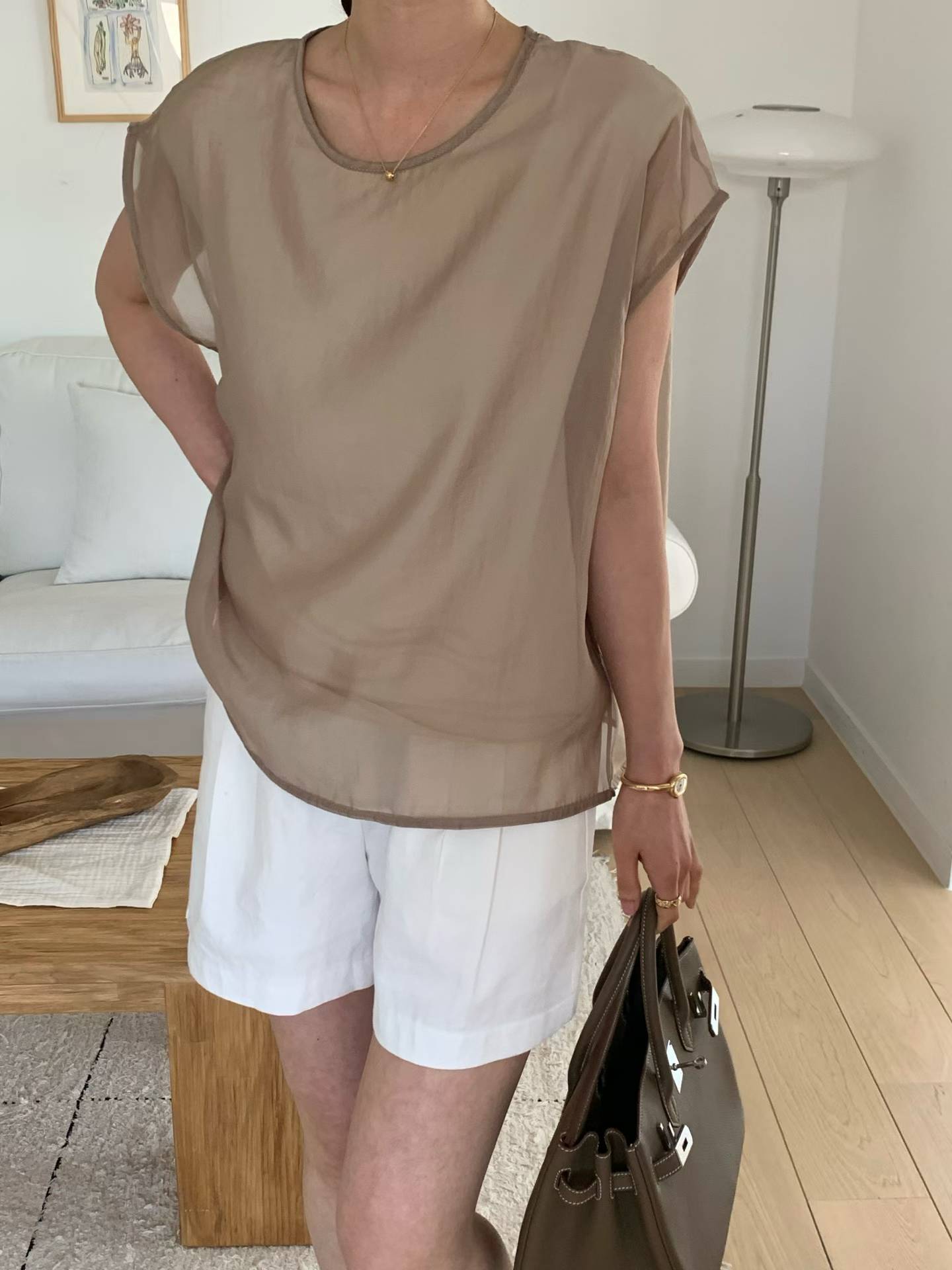 FOSTER CHIFFON OVERLAY BLOUSE