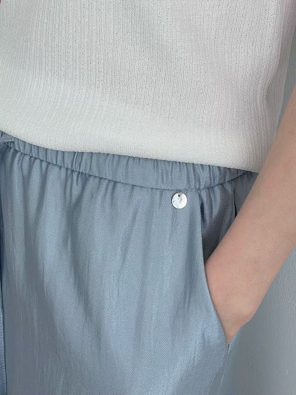 PG03 / ELASTIC WAISTBAND STRAIGHT SKIRT