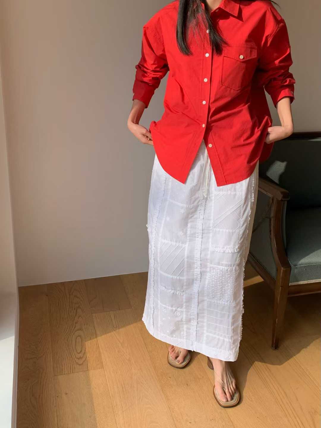 EVIE GEOMETRIC TEXTURED PREMIUM SKIRT