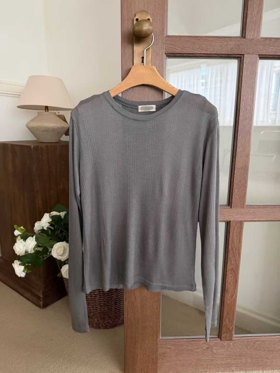 DAYANNA RIBBED LONG SLEEVES TEE
