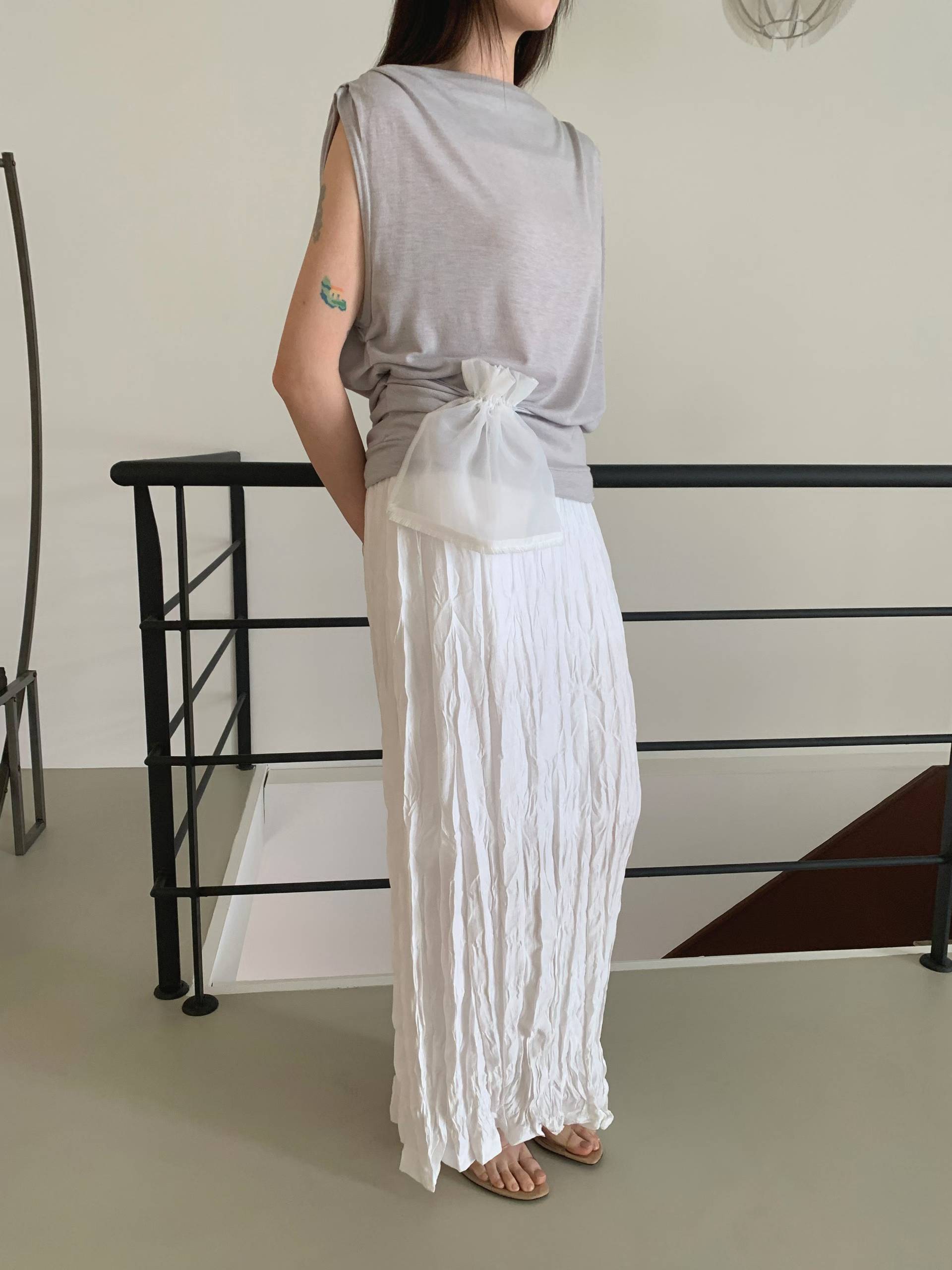 FELICITY CHIFFON DRAWSTRING POUCH