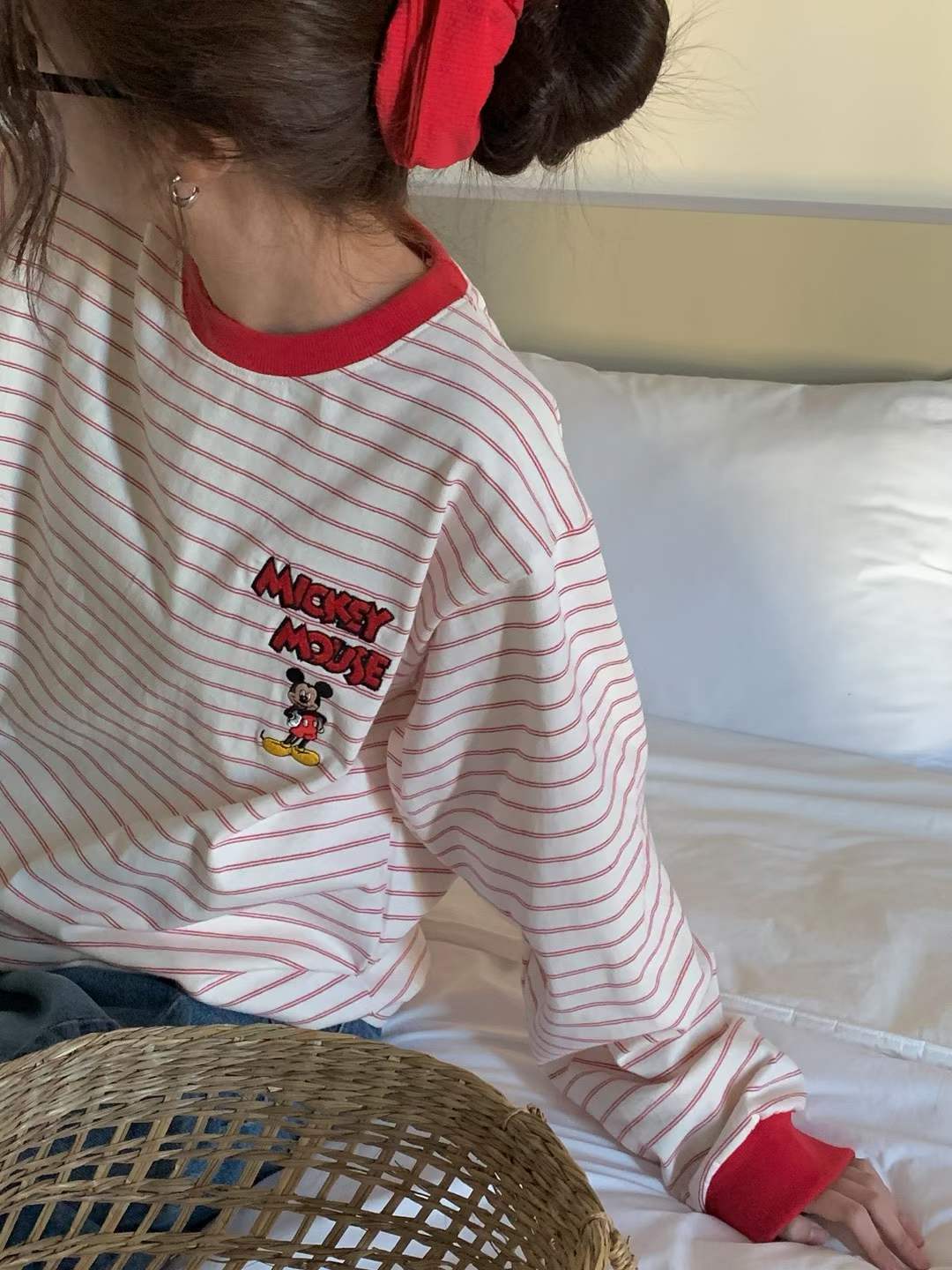 DASHA MICKEY STRIPE PULLOVER