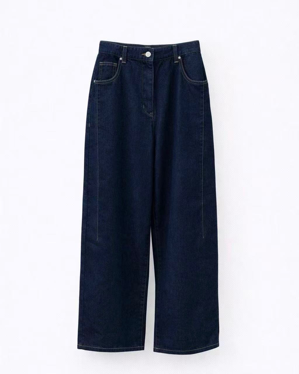 ME12 / Straight Leg Denim Trousers