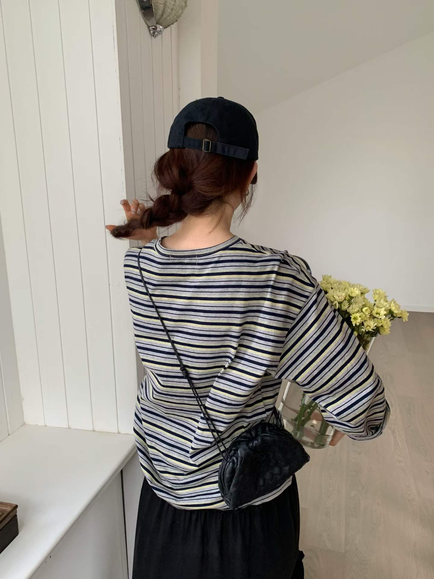 FAIZAH MULTI STRIPES LONG SLEEVES TEE