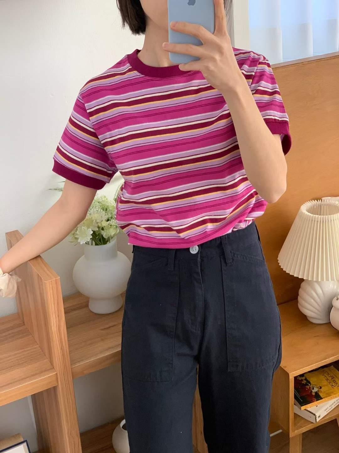 DRUCELLA MULTI STRIPES TEE