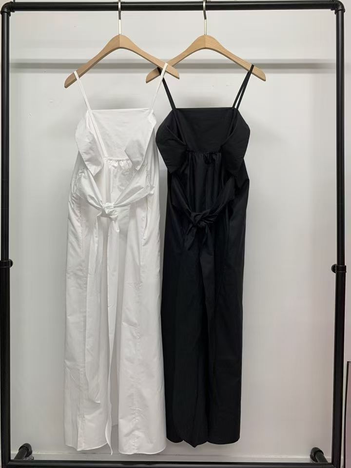 FERNANDA MINIMALIST FLAP MAXI SPAGHETTI DRESS