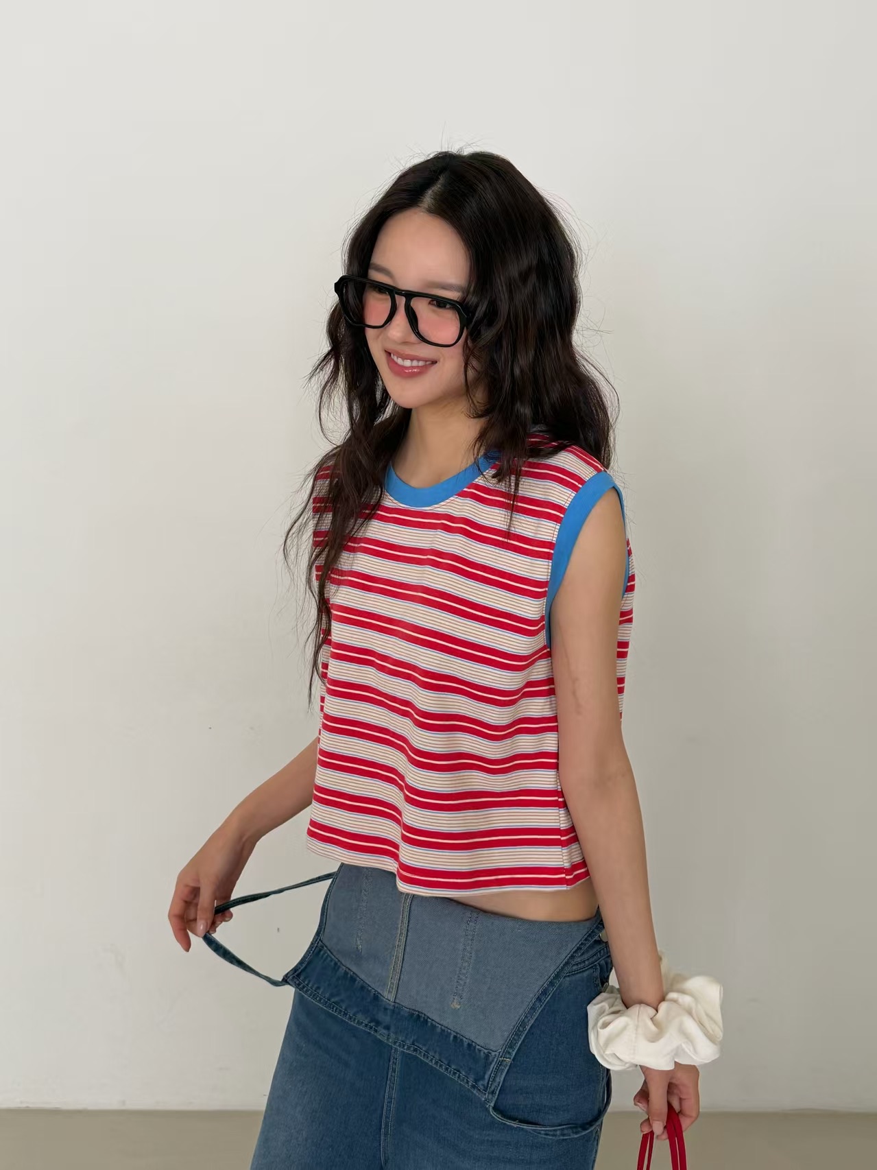 900426/STRIPE COTTON TANK TOP