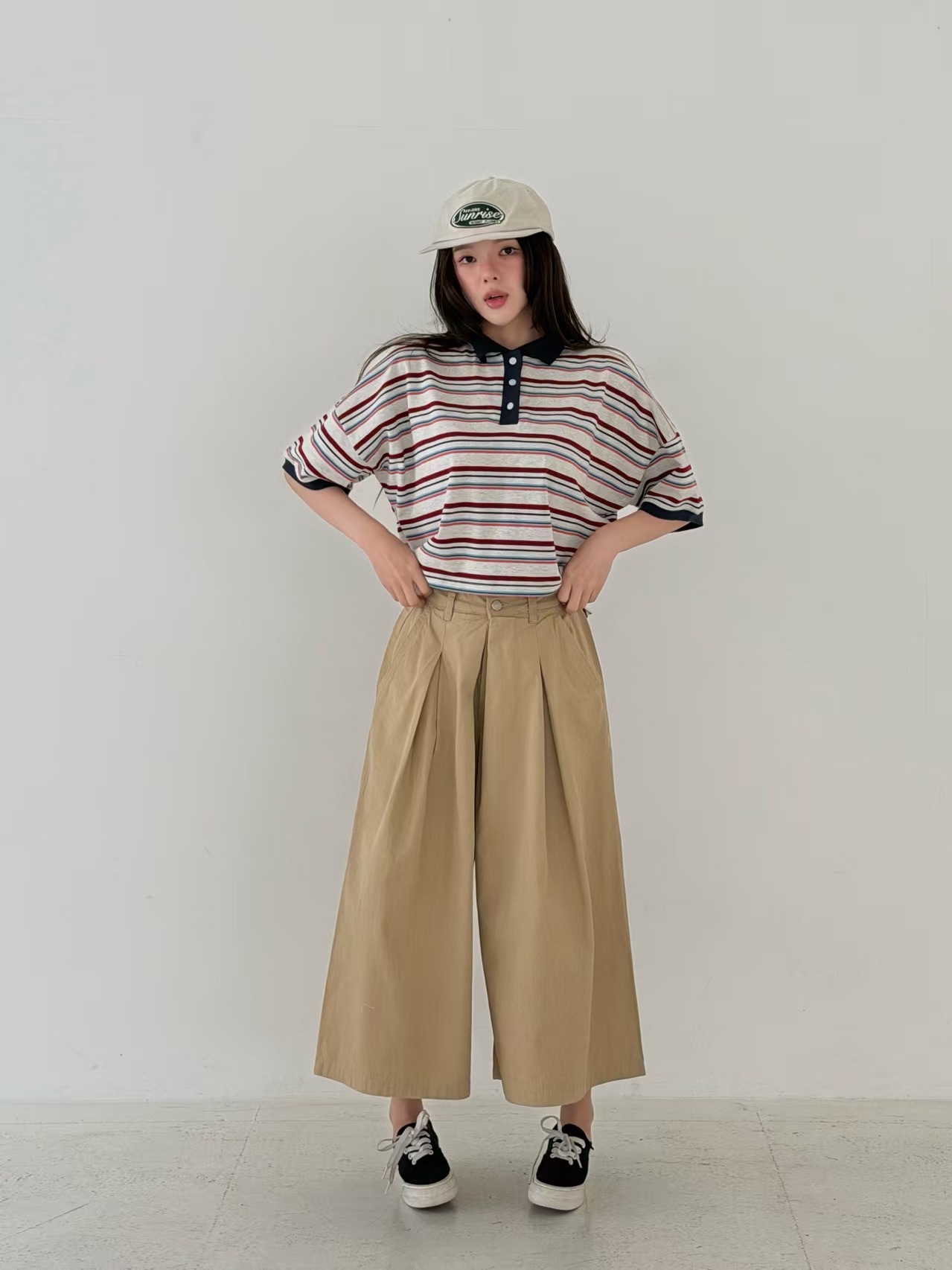 940426 / ELASTIC BAND POCKET DART CULOTTES