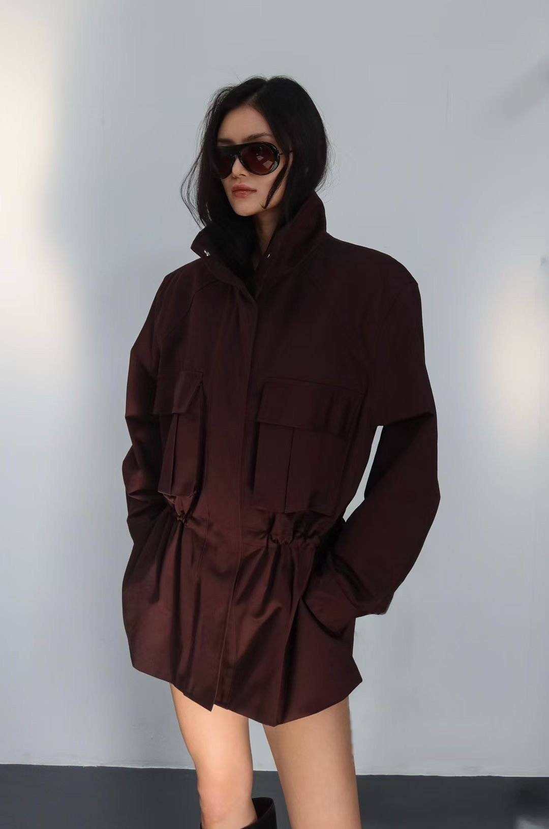 B03 / FRONT OVERSIZED POCKETS JACKET