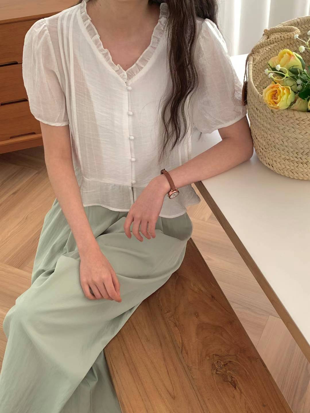 DINA PEPLUM SUMMER BLOUSE