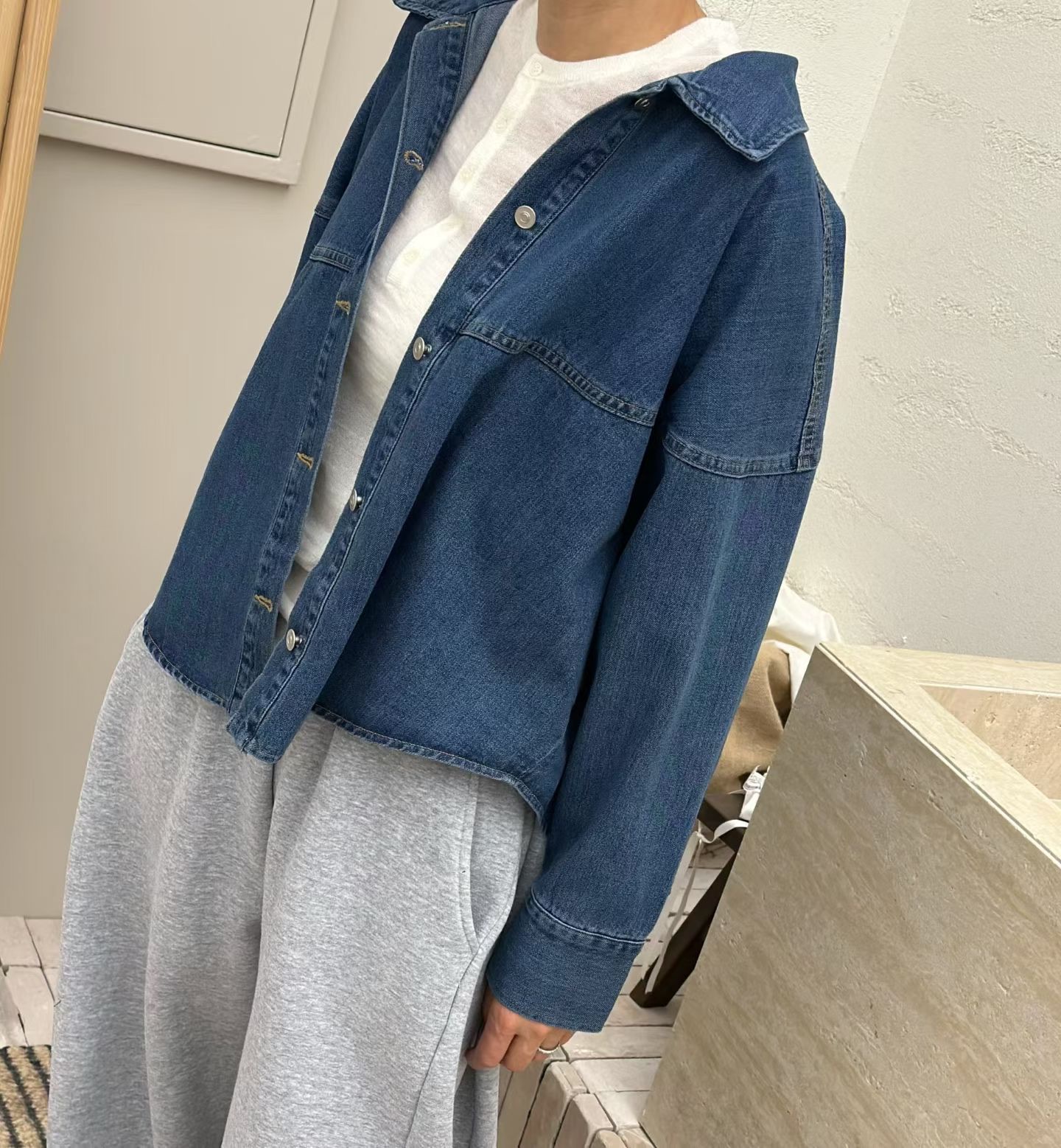 LE14 / LIGHT DENIM SHIRT-OUTER
