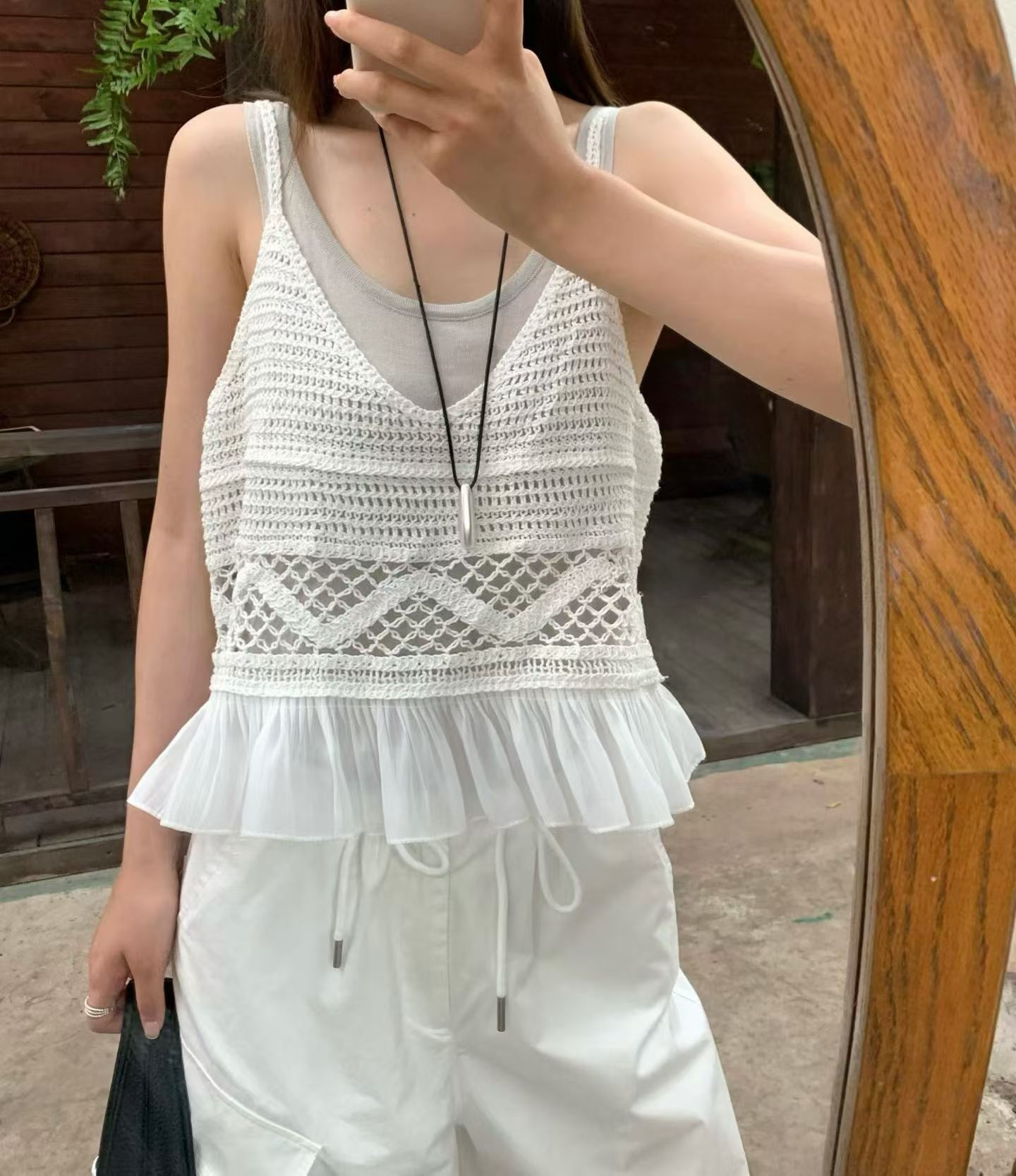 FARON CROCHET LACE CAMISOLE
