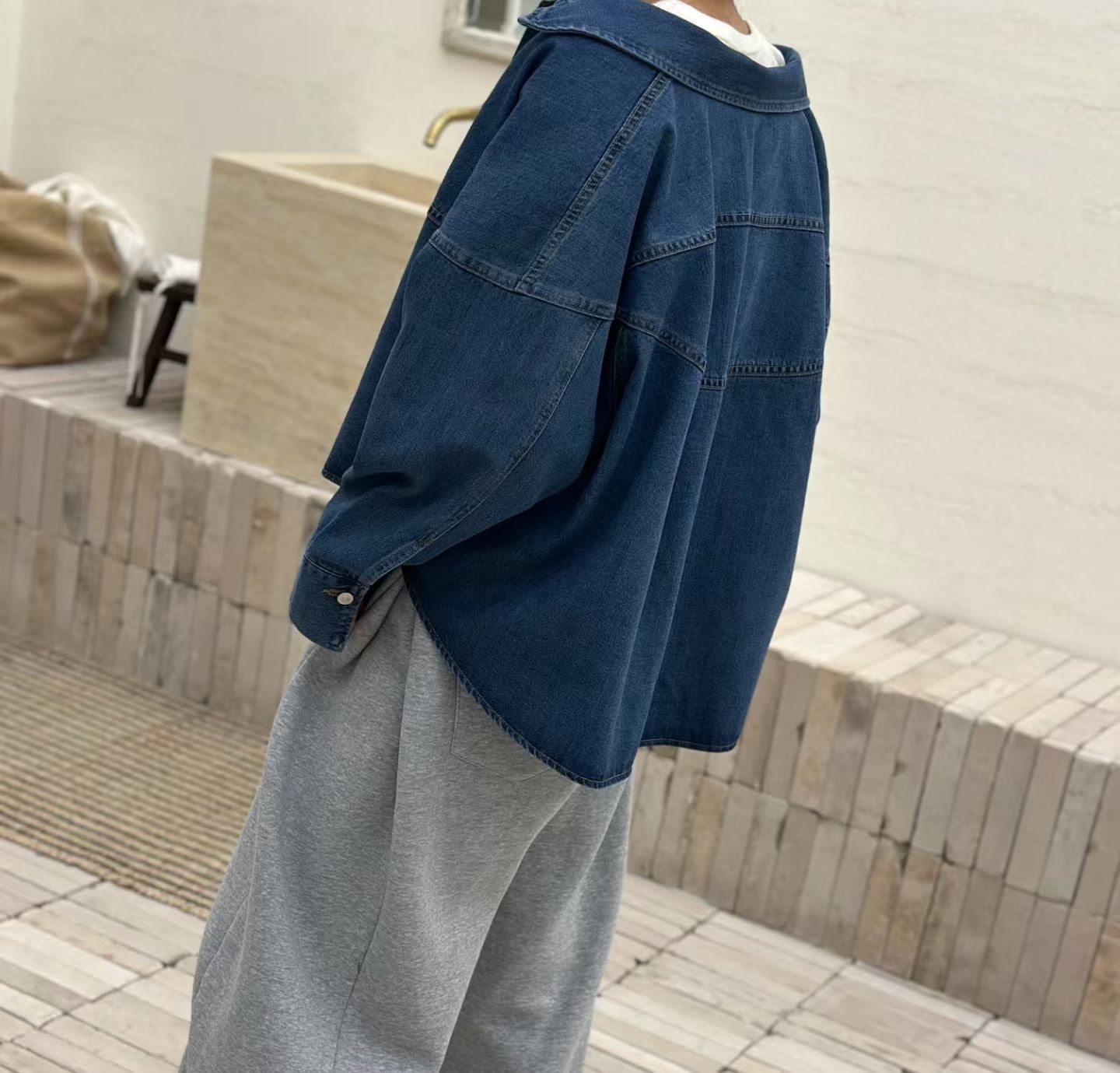 LE14 / LIGHT DENIM SHIRT-OUTER