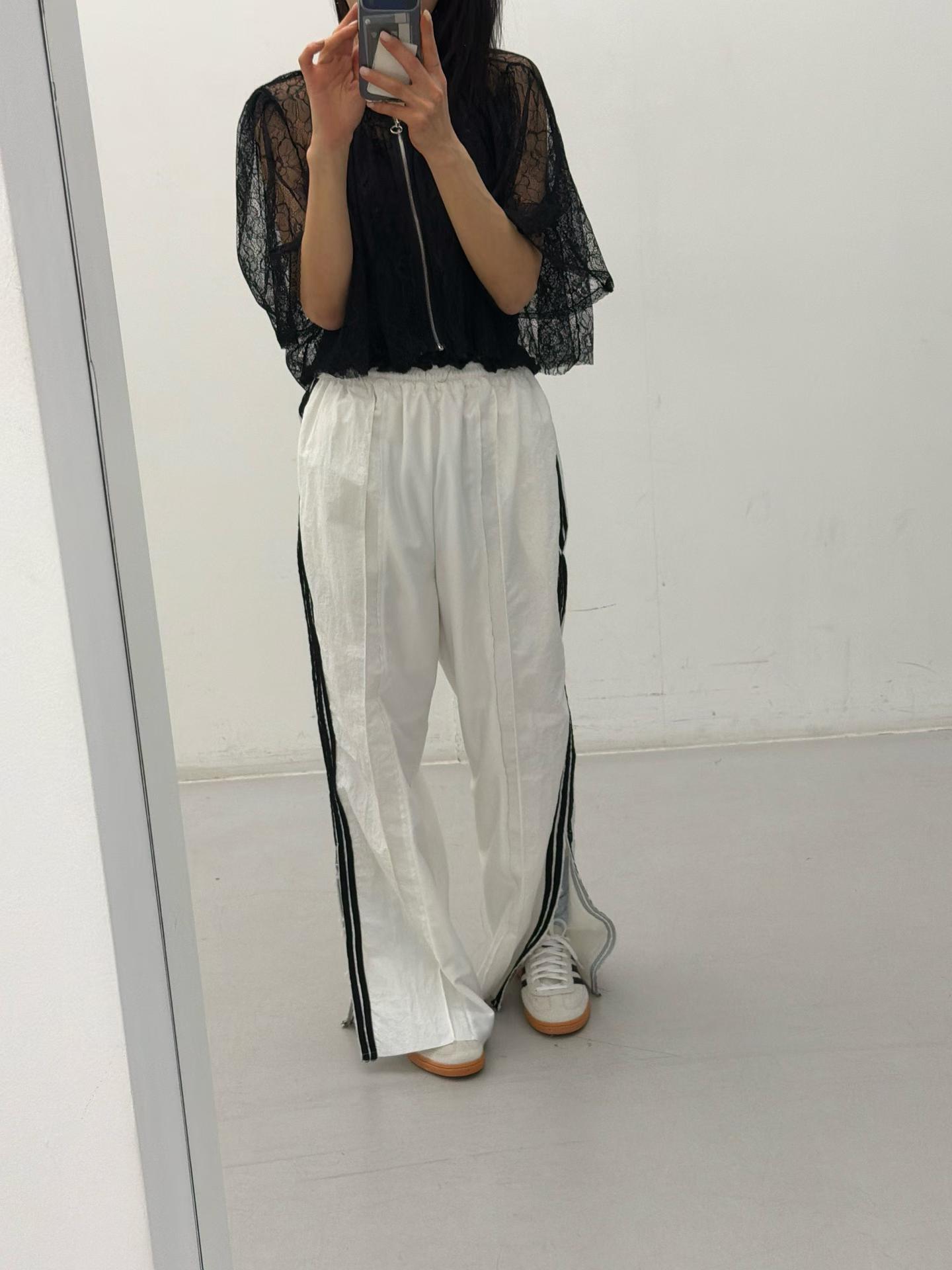EIDEN PANEL OPEN HEM CONTRAST TRACKPANTS