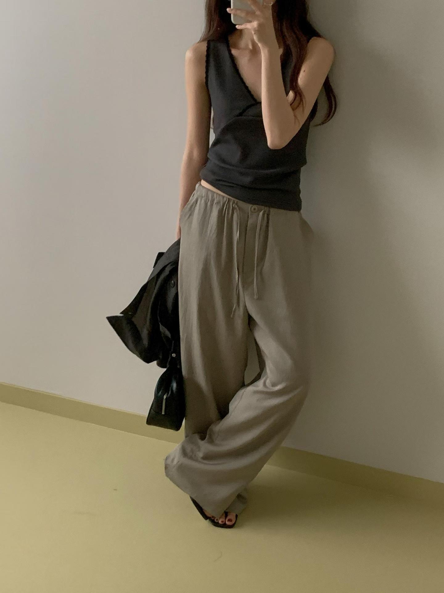 FLOR BUTTON BANDING SLACKS