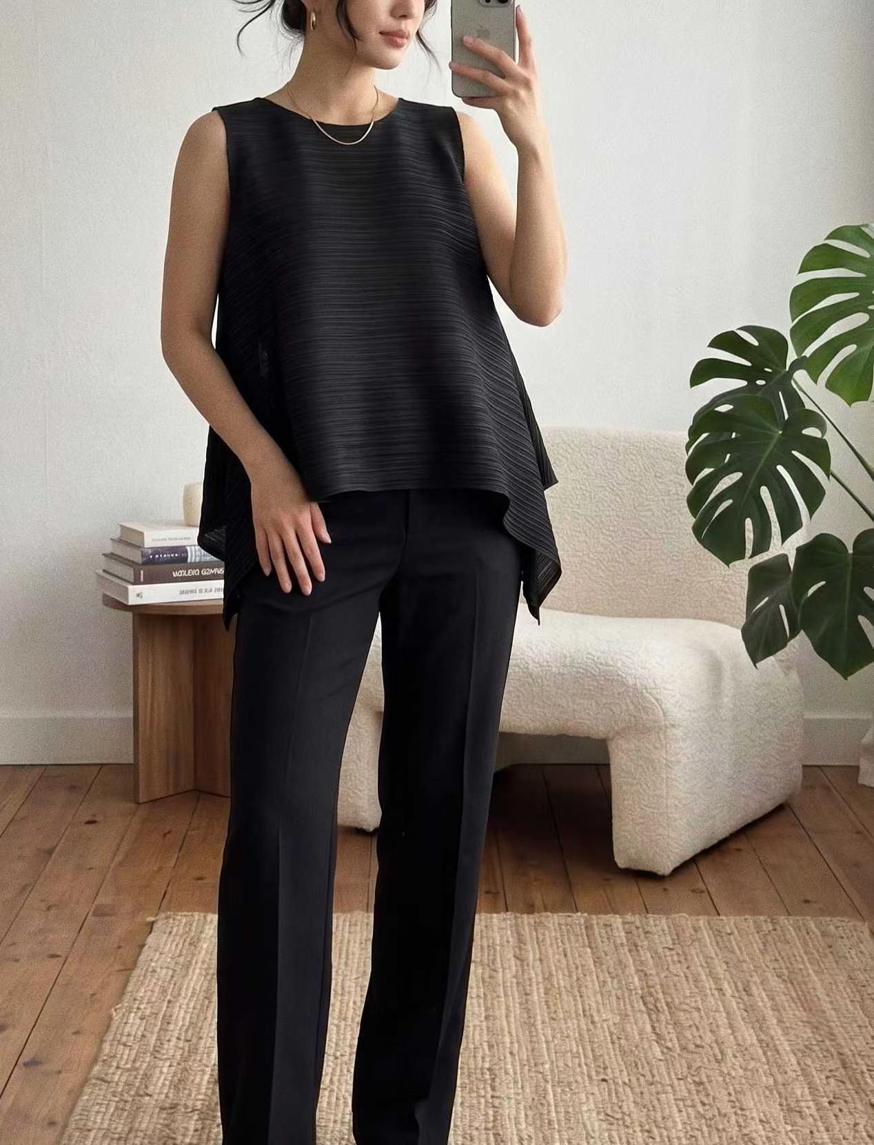 FABLE PLEATED A-LINE FLARE TOP