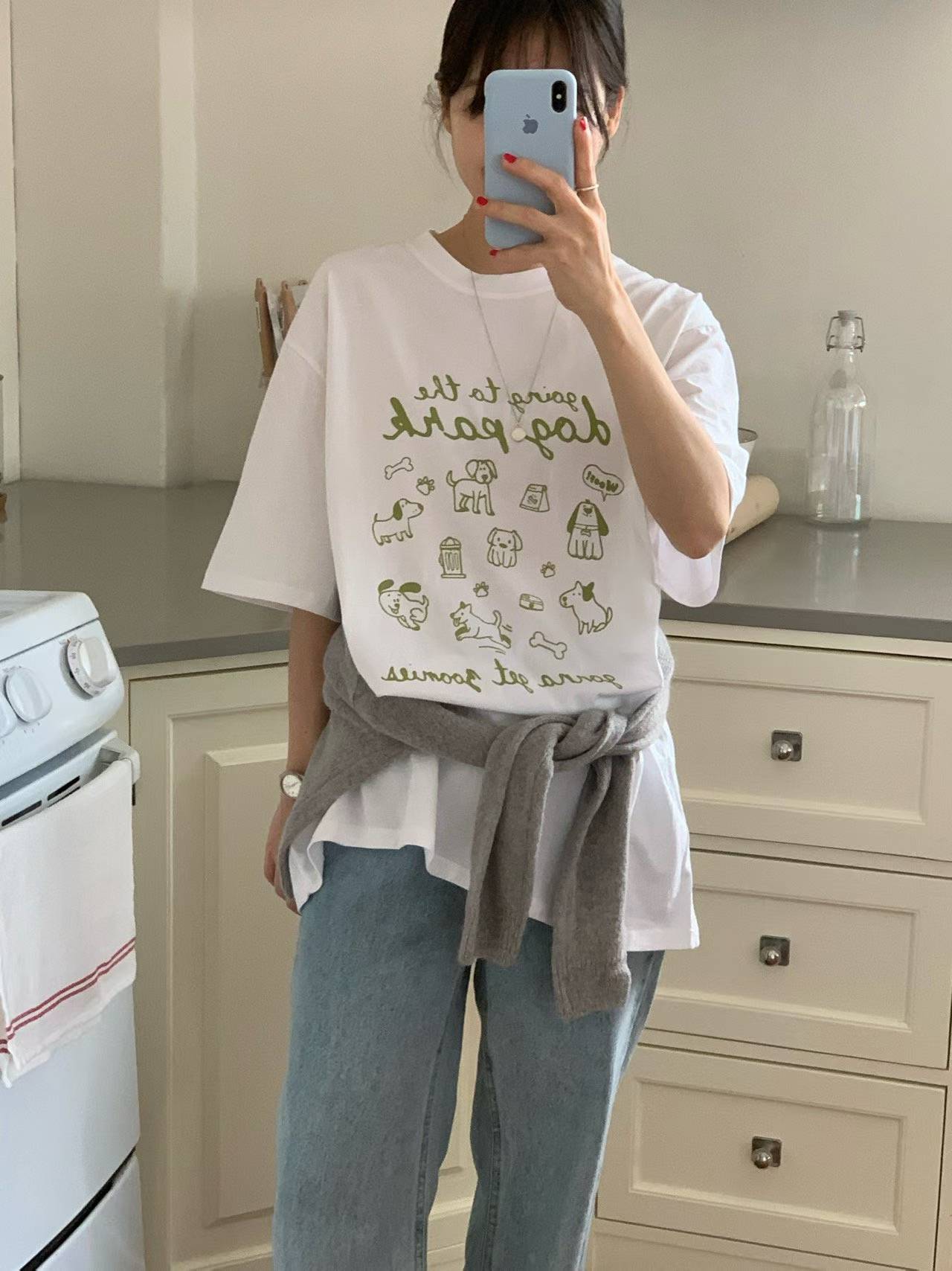EMELY "DOG PARK" BAGGY TEE