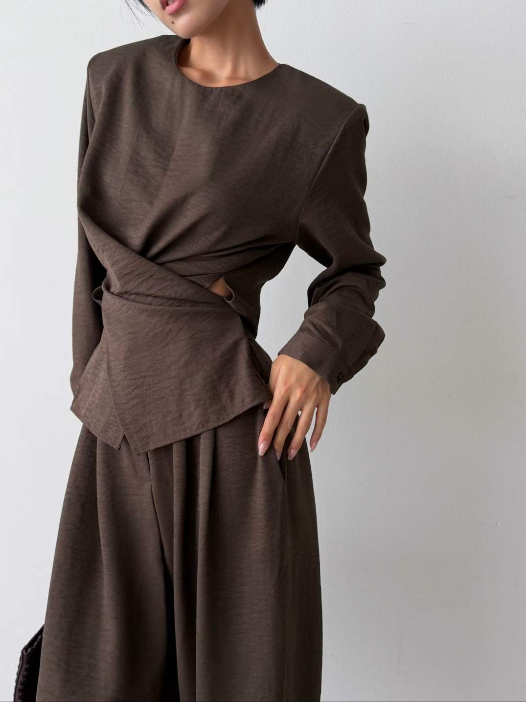 FEDRA WRAP WAIST TOP
