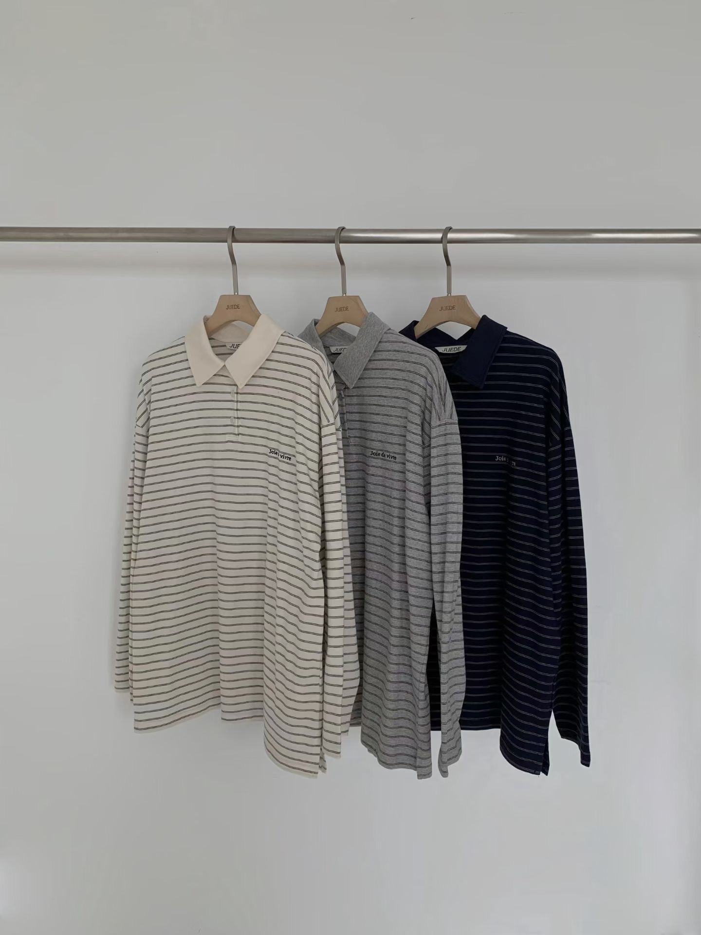 JU14 / "JOIE DE VIVRE" POLO PULLOVER