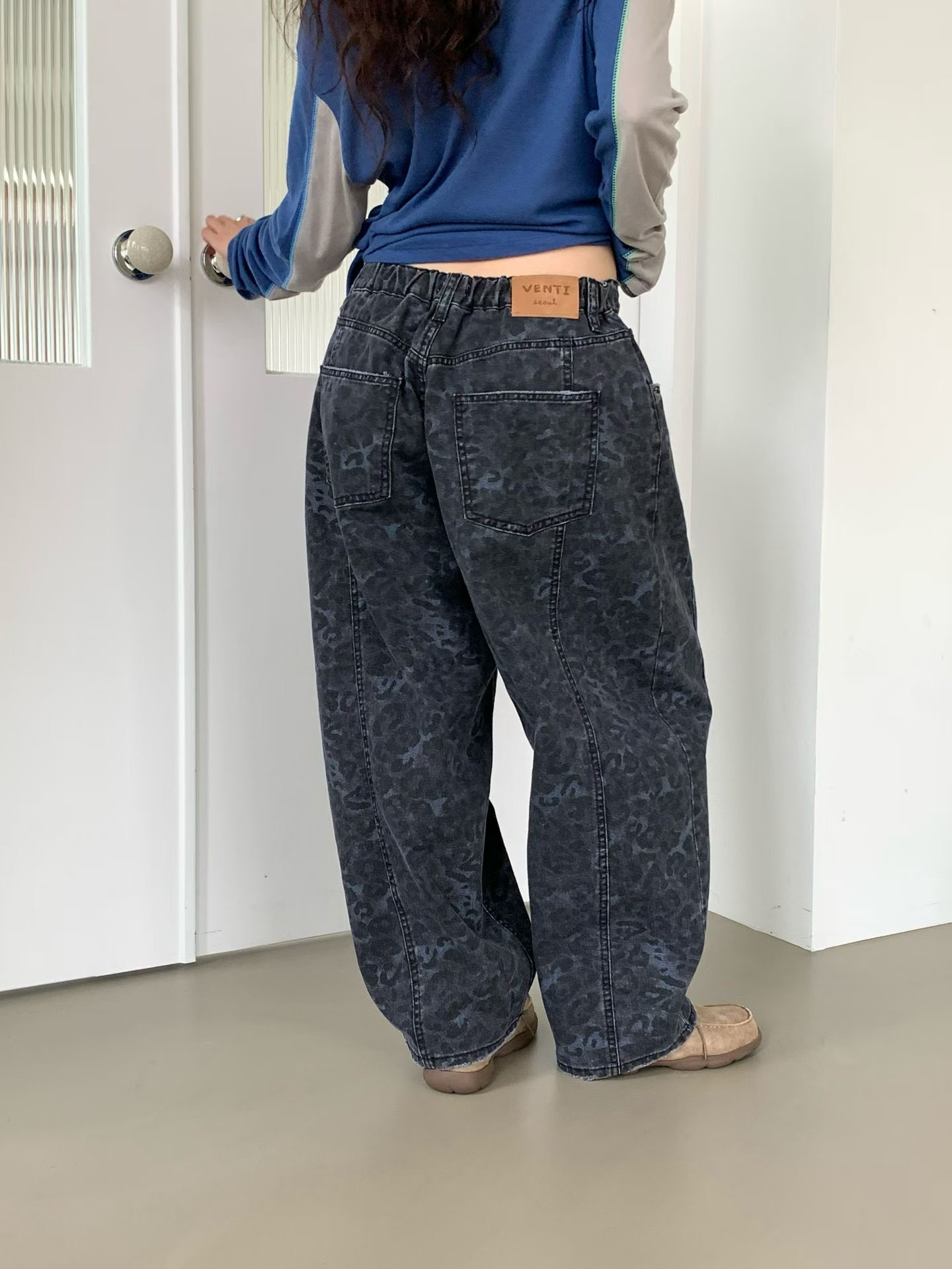 VP20 / LEOPARD PRINT LOOSE FIT TROUSERS
