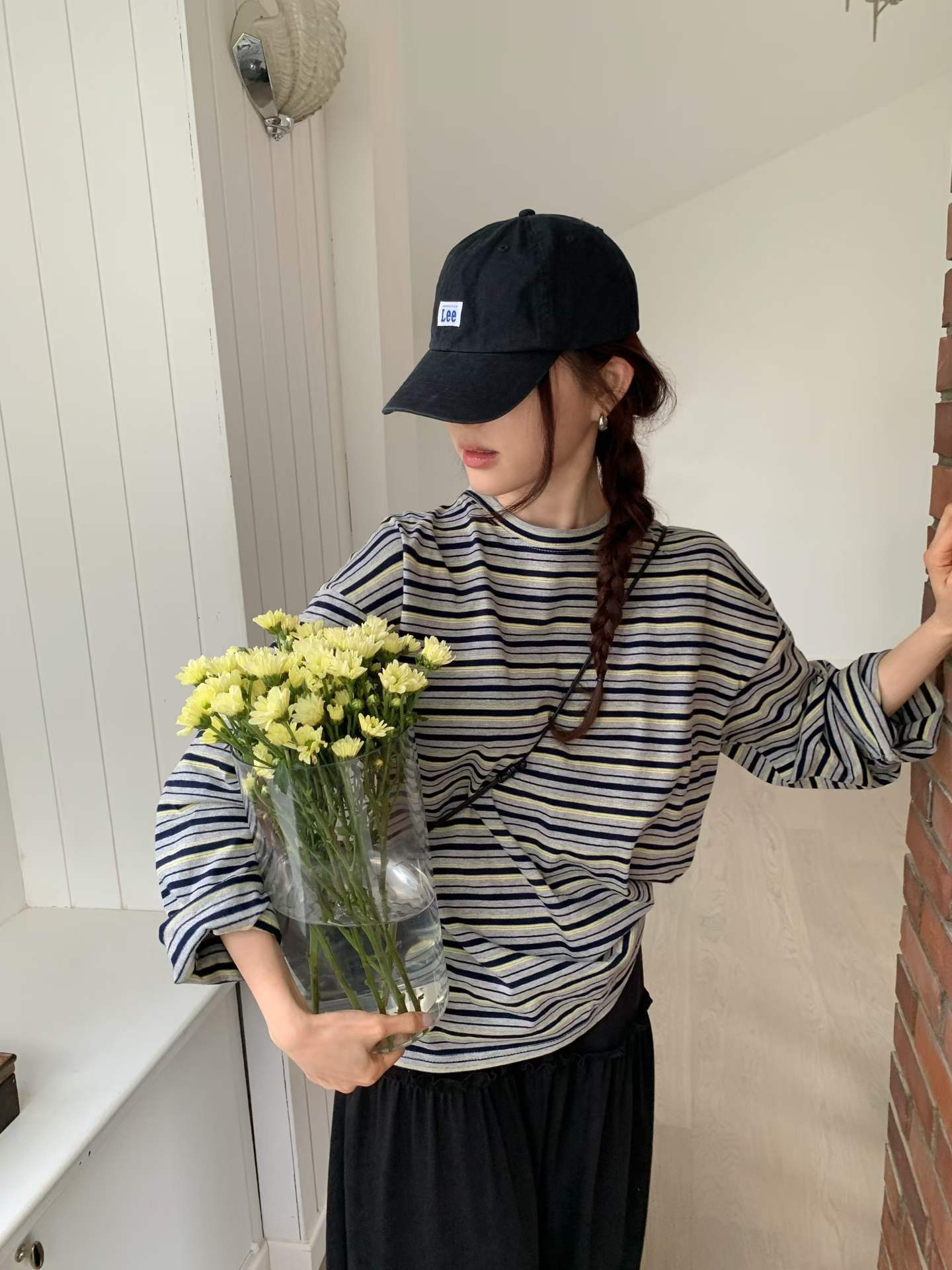 FAIZAH MULTI STRIPES LONG SLEEVES TEE