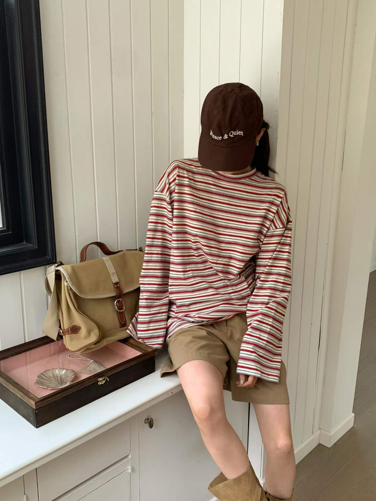 FAIZAH MULTI STRIPES LONG SLEEVES TEE