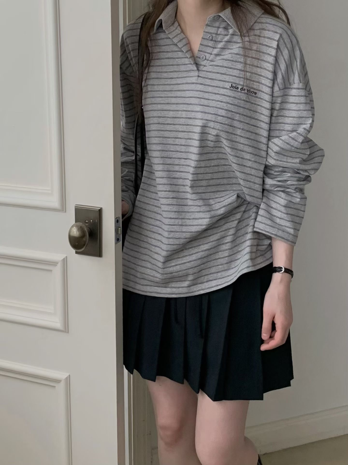 JU14 / "JOIE DE VIVRE" POLO PULLOVER