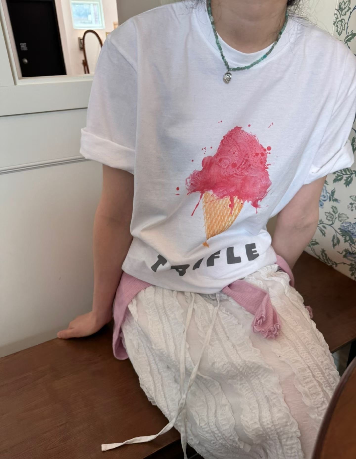 820426/TRIFLE CONE LOOSE FIT TEE-SHIRT