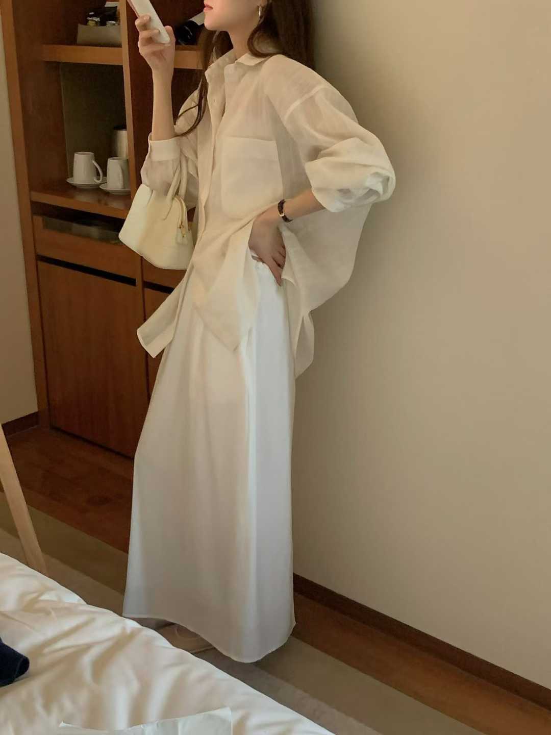 ELAINA TIE FLOWY SKIRT