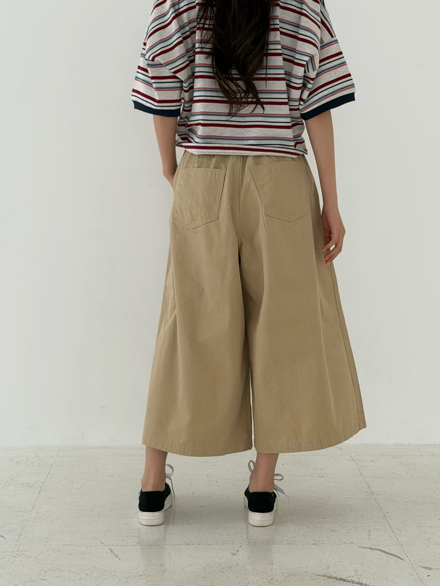 940426 / ELASTIC BAND POCKET DART CULOTTES