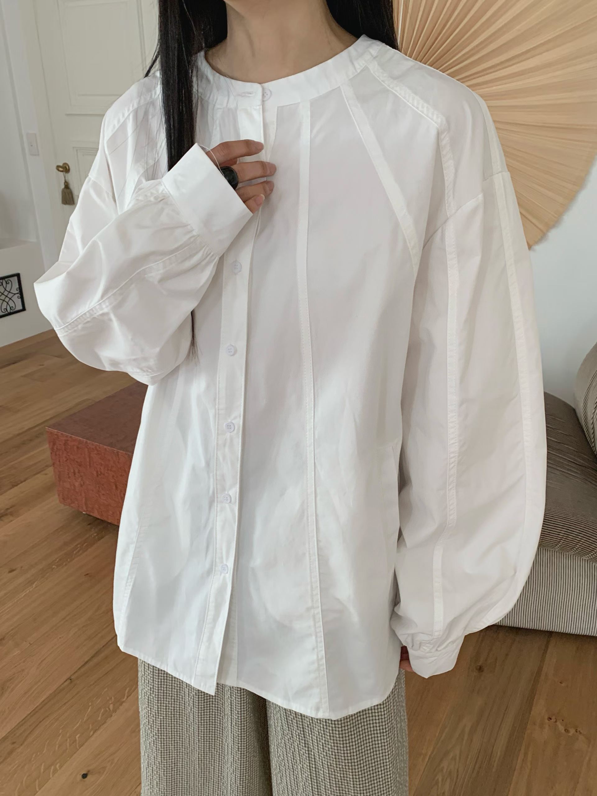 ELOUISE PANEL BUTTON SHIRT
