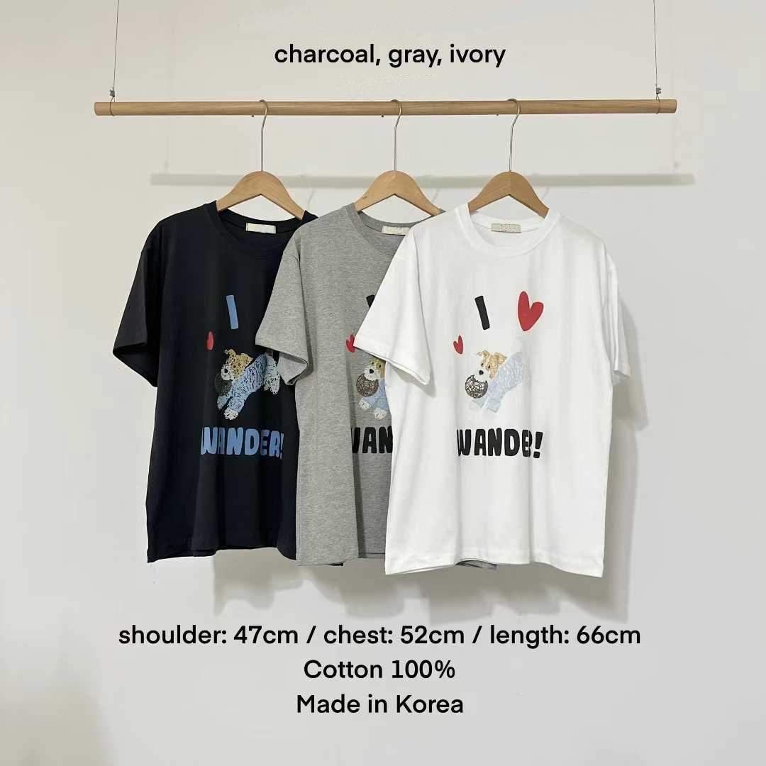 DERILL WANDER DOG GRAPHIC TEE