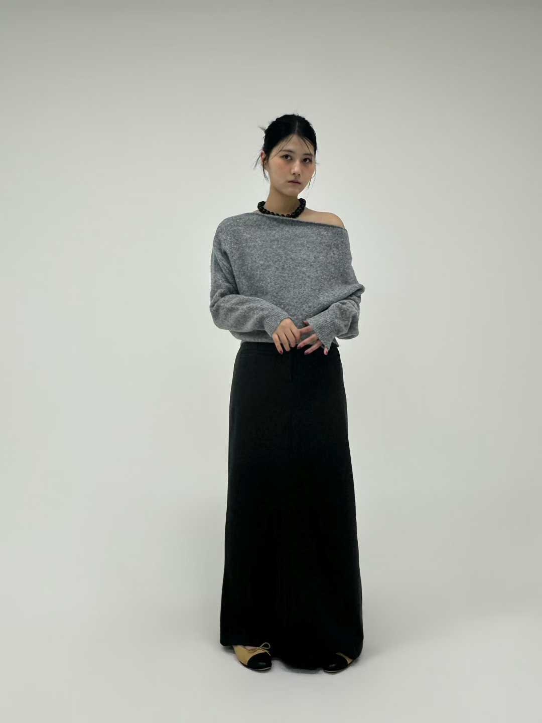 DOCIE WIDE NECK SWEATER