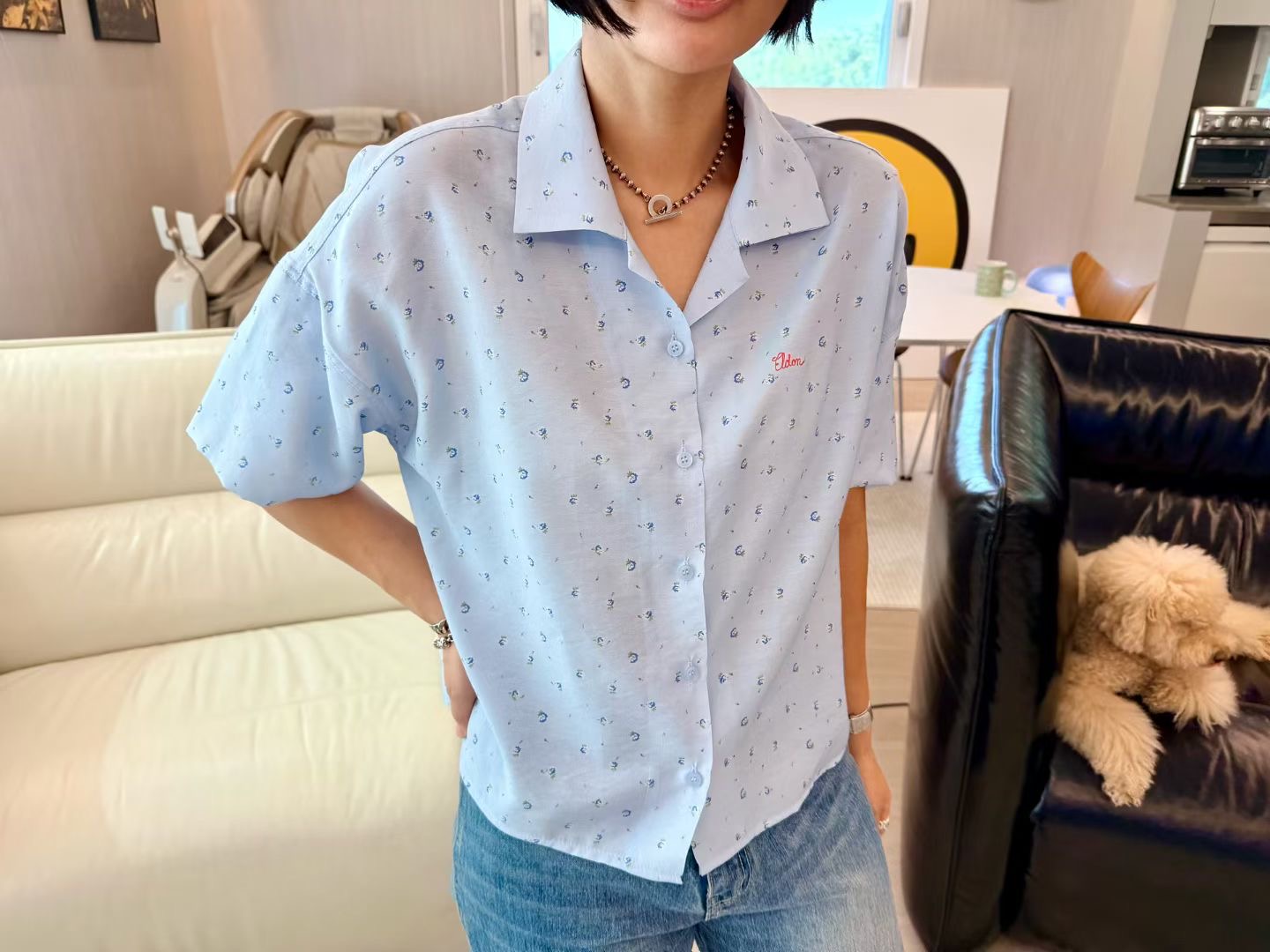 760426/BUTTON DOWN FLORAL PRINTED SHIRT 