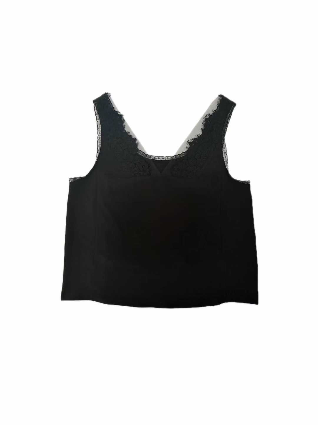 DEJA TWO-WAYS LACE PIPING SLEEVELESS TOP