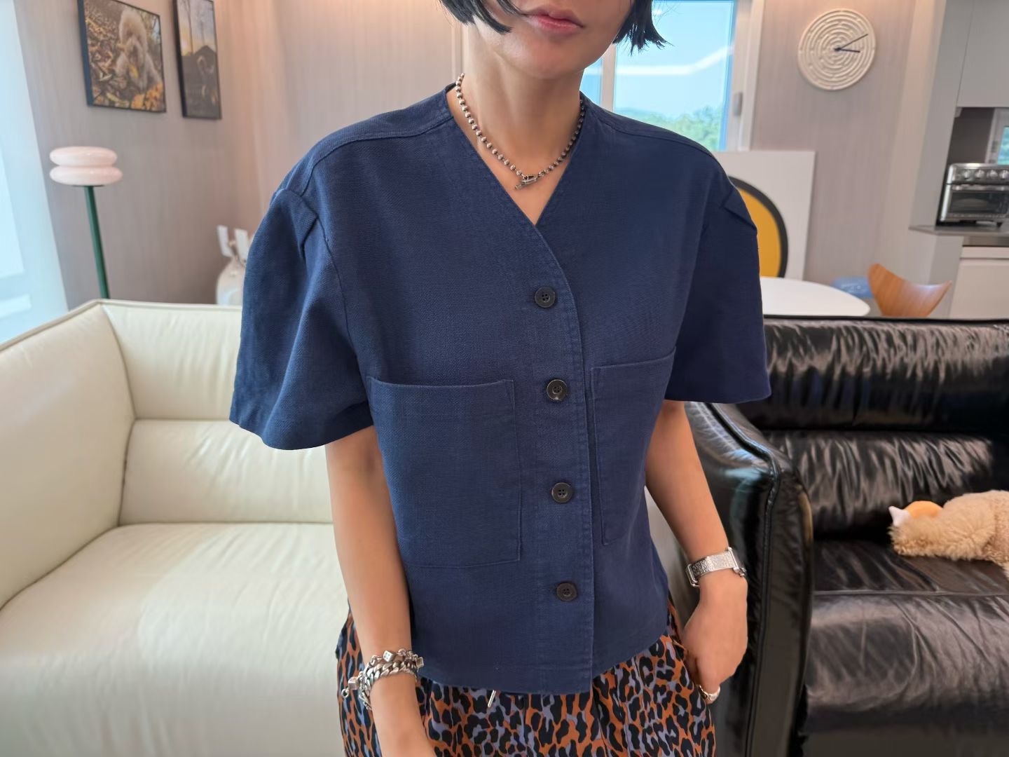 780426/DARTED SLEEVES OUTER TOP 