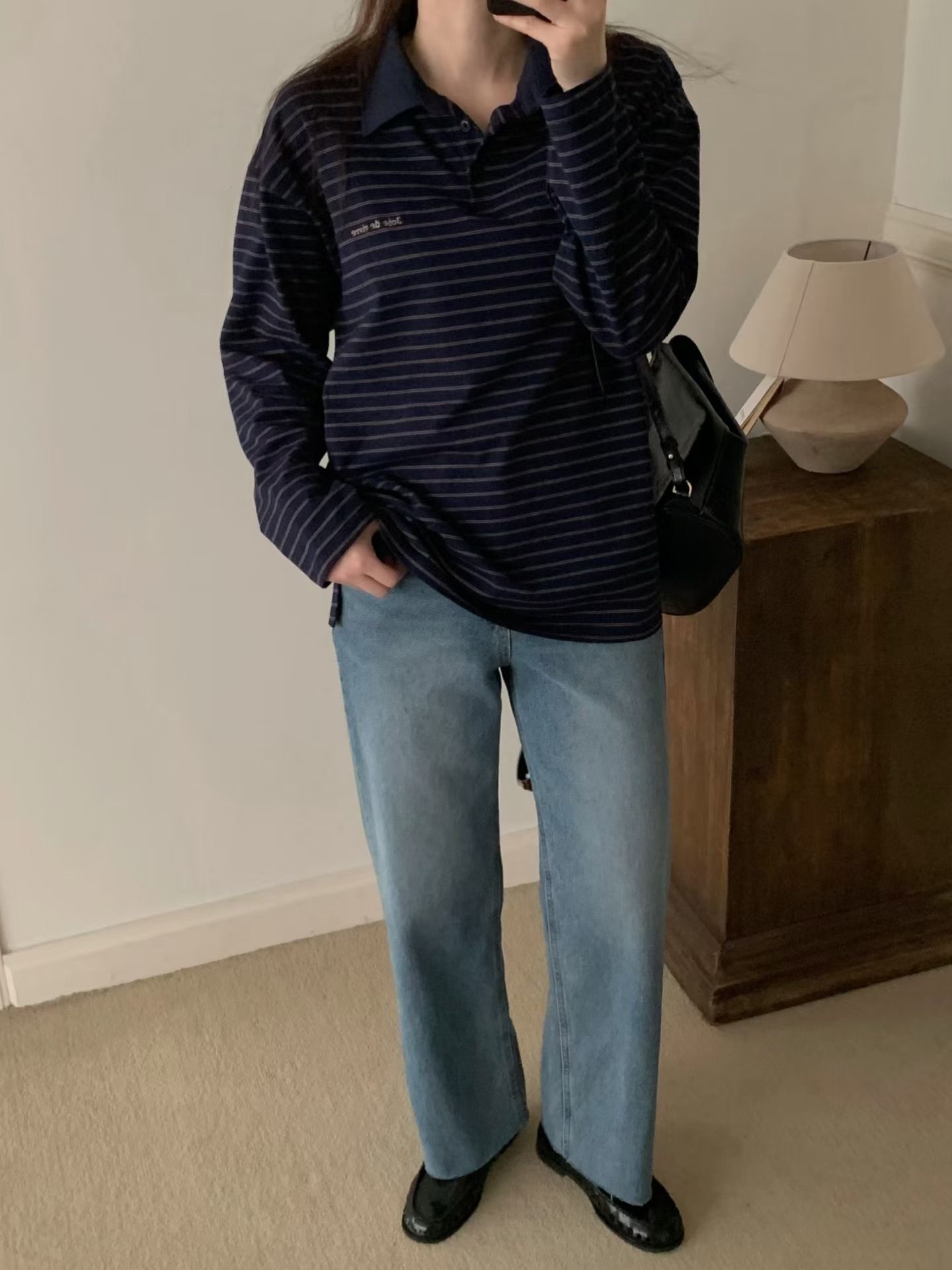 JU14 / "JOIE DE VIVRE" POLO PULLOVER