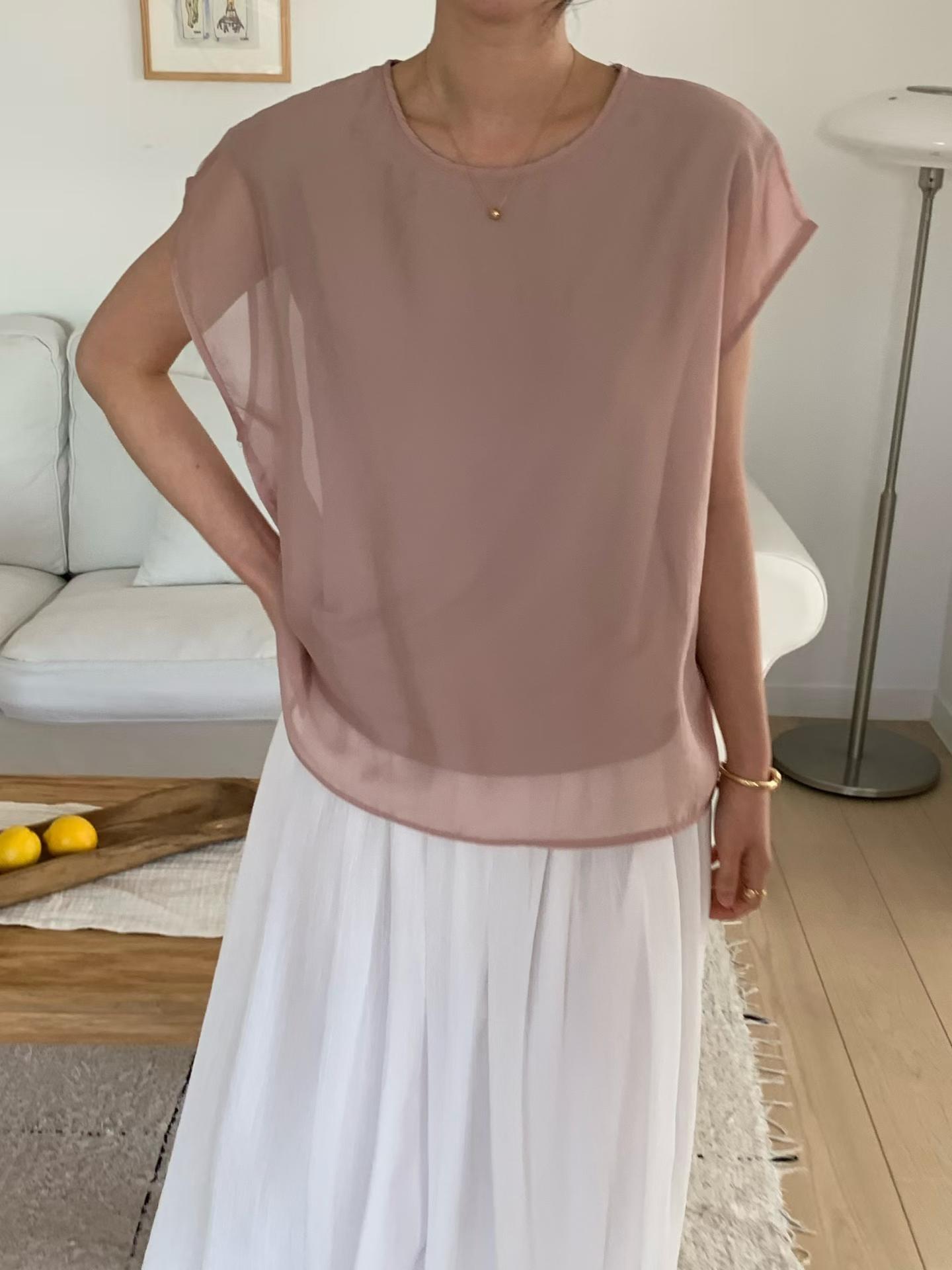 FOSTER CHIFFON OVERLAY BLOUSE