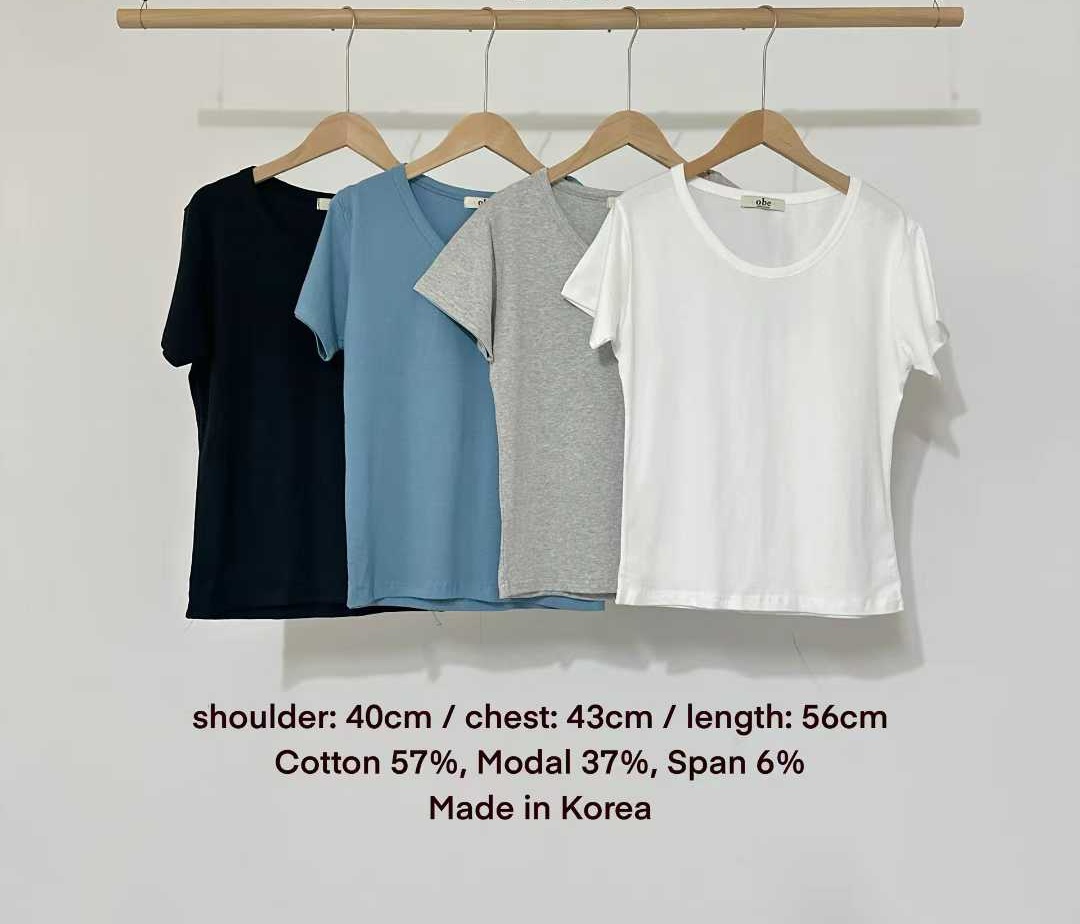 DEVEN U-NECK BASIC TEE