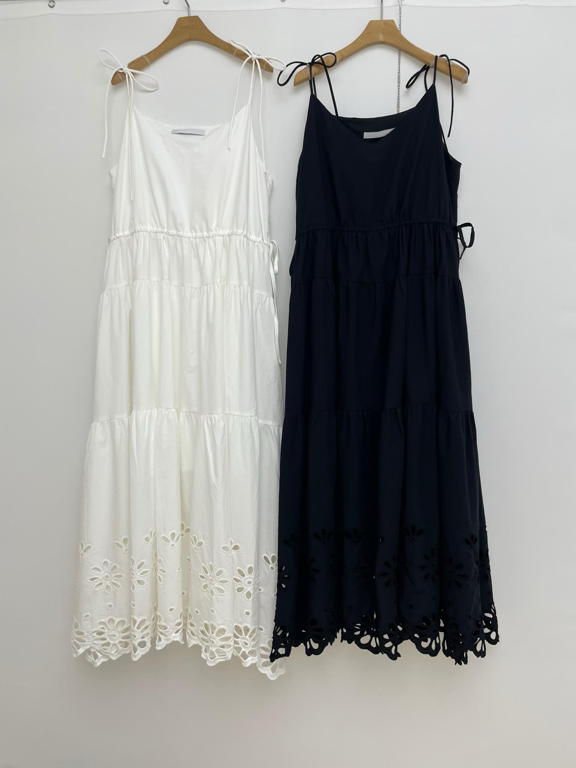 ELENI EYELET HEM SUMMER DRESS