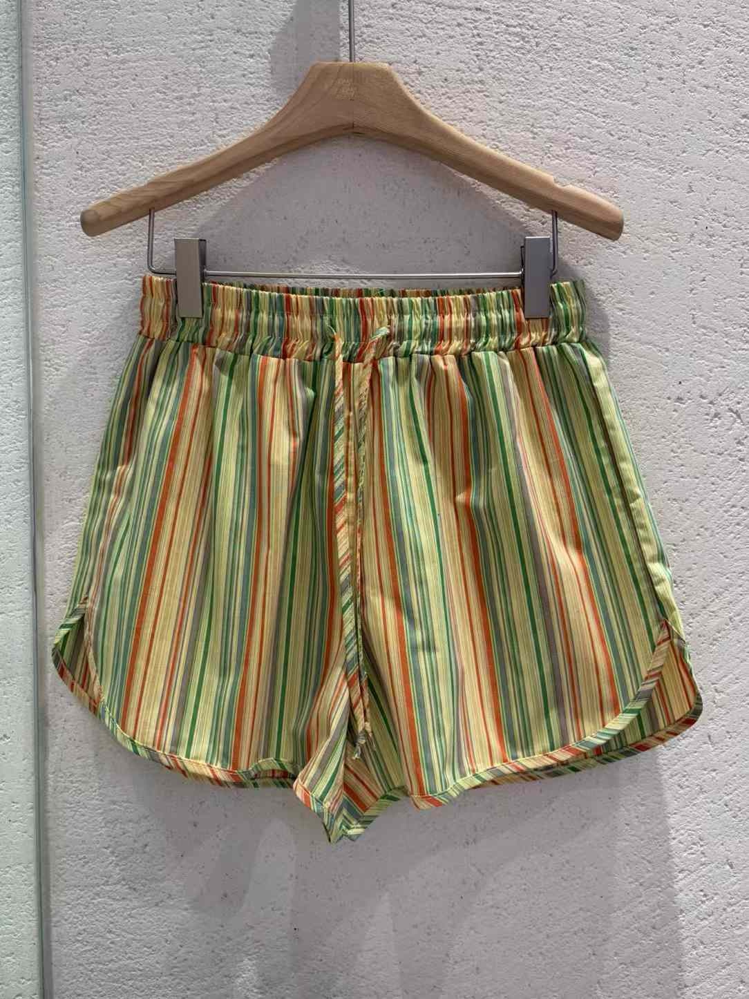 DIXIE MULTI COLORED STRIPE SHORTS