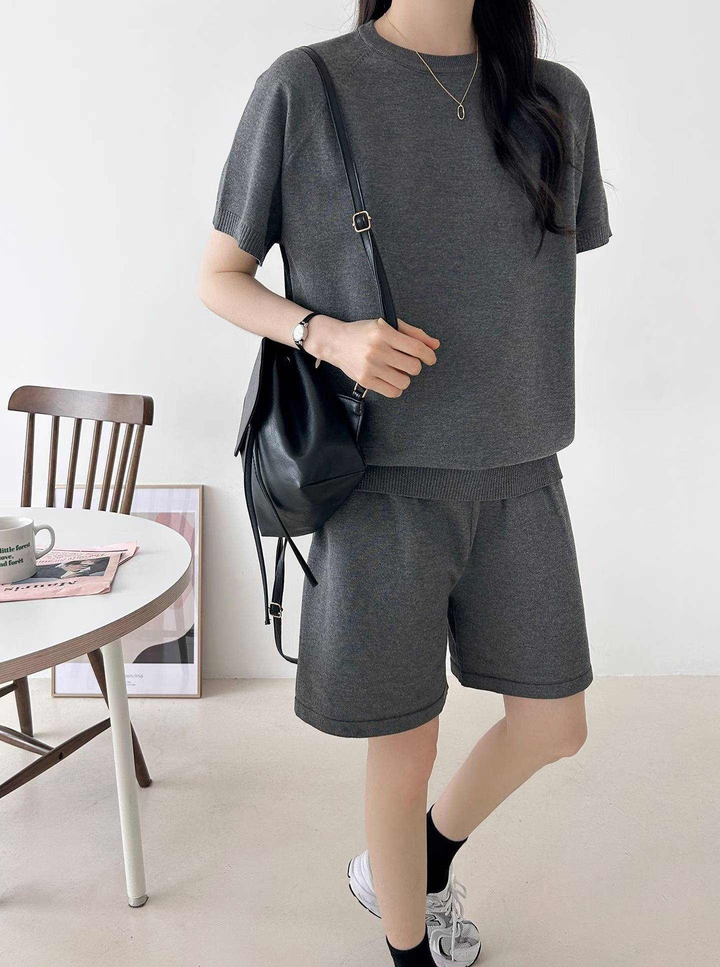 ELODIE SUMMER KNIT SHORT SET