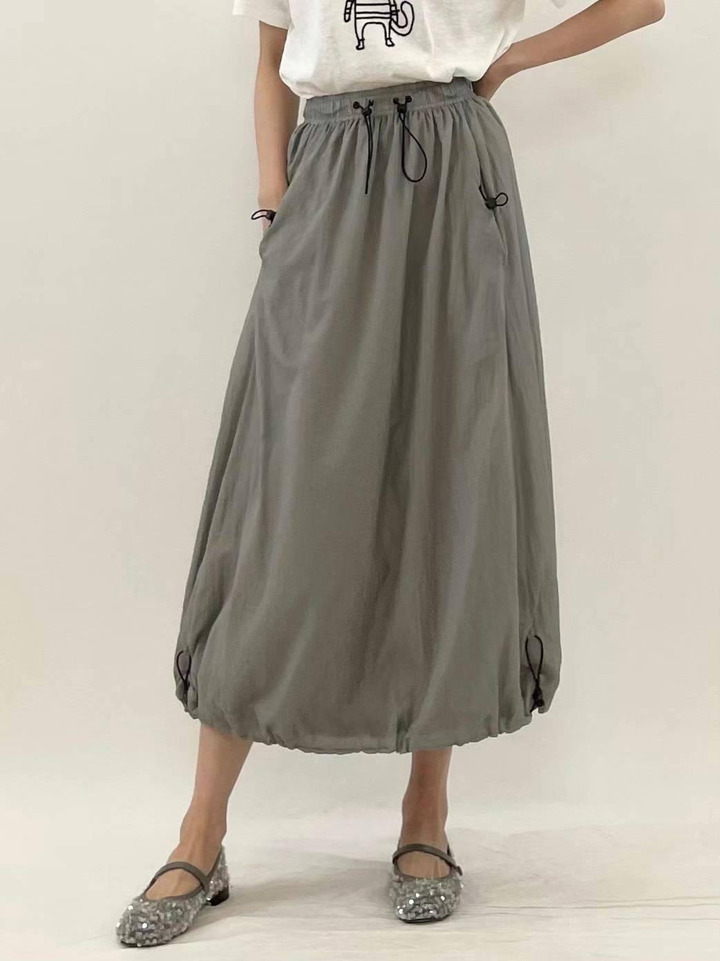 DONNA TOGGLE DETAILING BANDING SKIRT