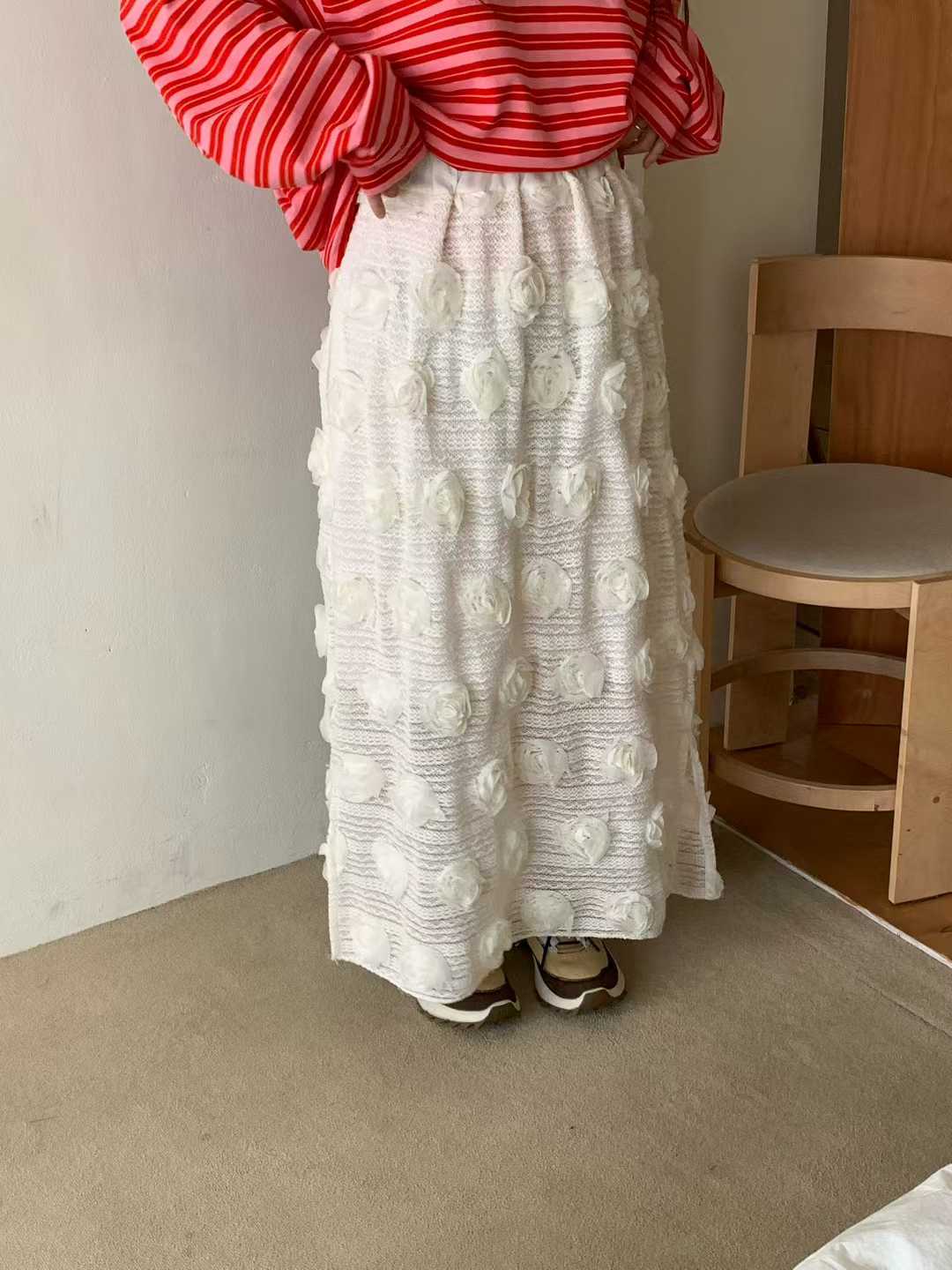 EVERLEE ROSETTES BANDING SKIRT