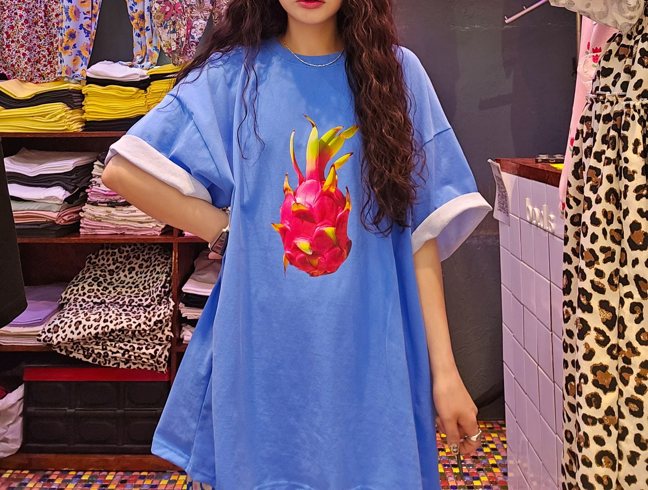 070426/DRAGON FRUIT OVERSIZED TEE 