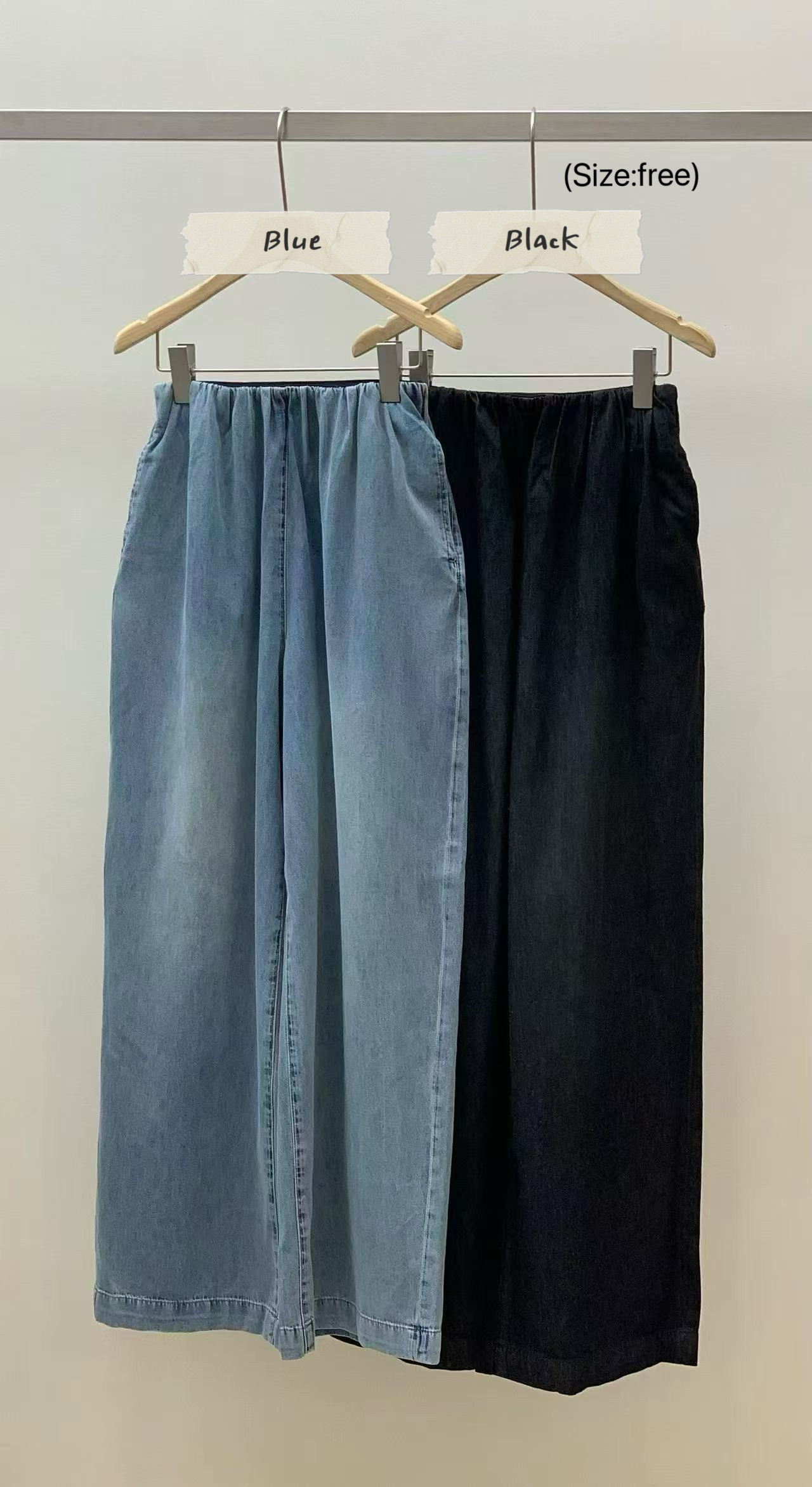 MT10 / Banded waist Pocket Soft Denim