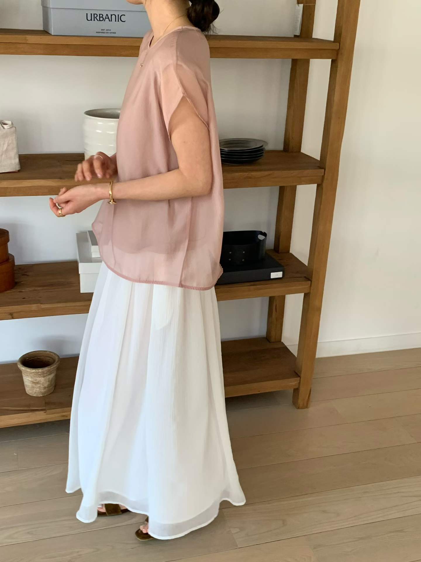 FOSTER CHIFFON OVERLAY BLOUSE