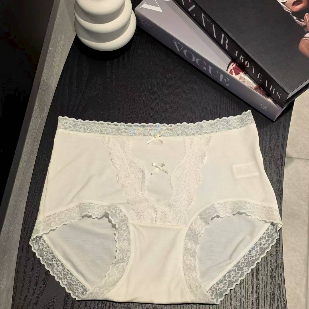 FU03 / INDIVIDUAL FINE LACE DOUBLE RIBBON PANTY