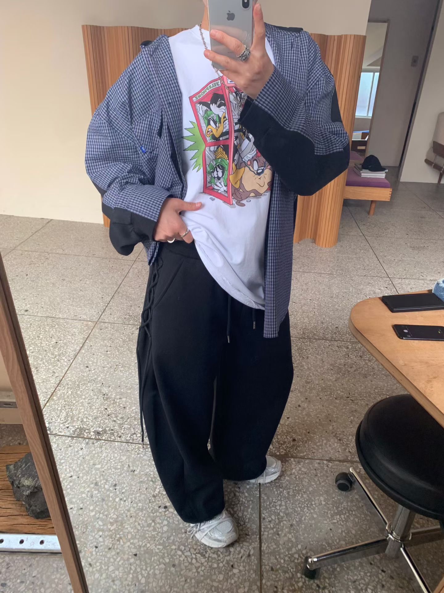 KL10 / SIDE TIE DETAIL SWEATPANTS