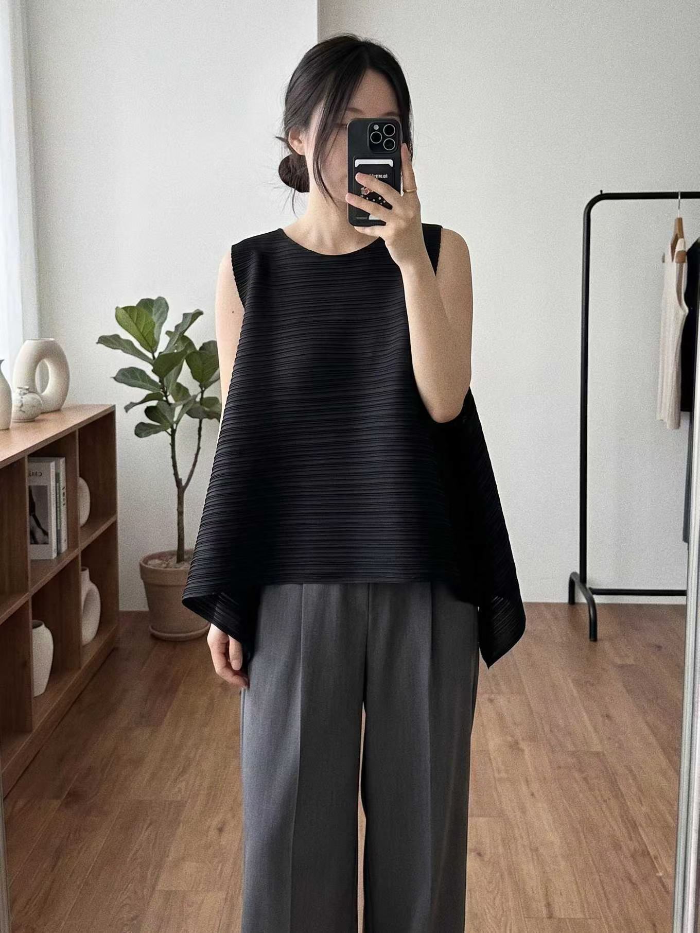 FABLE PLEATED A-LINE FLARE TOP